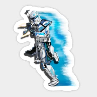 Rex on the run Sticker